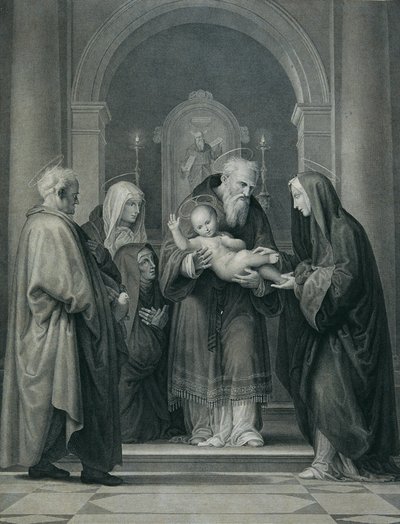 神殿での供物 作： Carl Heinrich Rahl