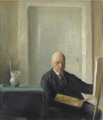 自画像 作： Carl Holsoe
