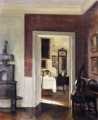 チェロのあるインテリア 作： Carl Holsoe