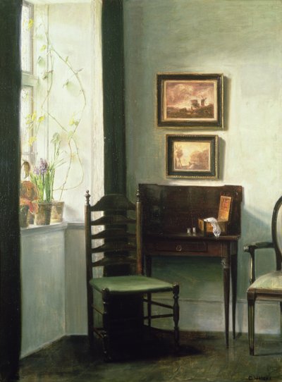 太陽に照らされたインテリア 作： Carl Holsoe