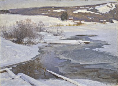 Medelpad の 9 月の寒い日 作： Carl Johansson