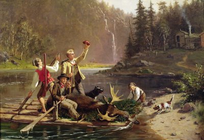 エステルダーレン渓谷のハンター 作： Carl Julius Lorck