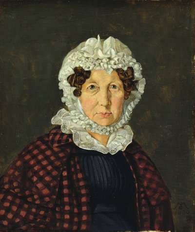 マリアクリスティンハッベ、1830年 作： Carl Julius Milde