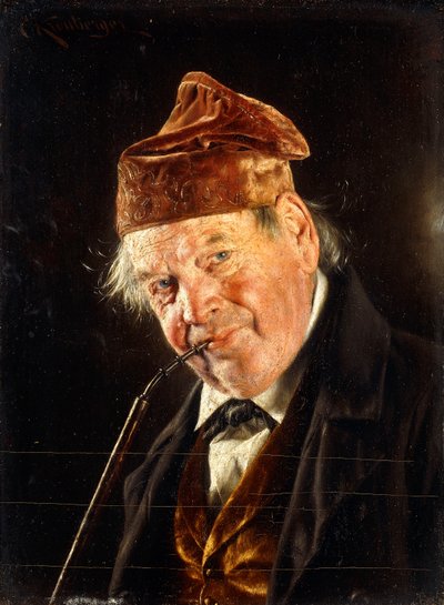 パイプを持つ男、 作： Carl Kronberger
