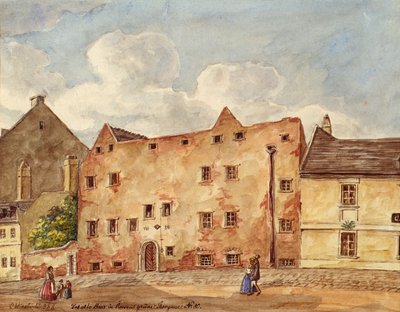 ウィーン・ロッサウのGrünen Thorgasse No. 80の古い家 作： Carl L. Wiesböck