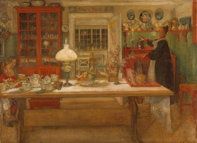 ゲームの準備、1901 作： Carl Larsson