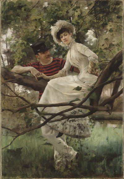 Idylle - Idyll』、Larsson, Carl (1853-1919) 著。油彩・キャンバスサイズ：70x48cmストックホルム国立博物館 作： Carl Larsson