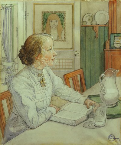 私の長女、1904 作： Carl Larsson