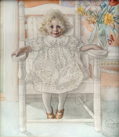 インガ・マリア・ティールの肖像 作： Carl Larsson