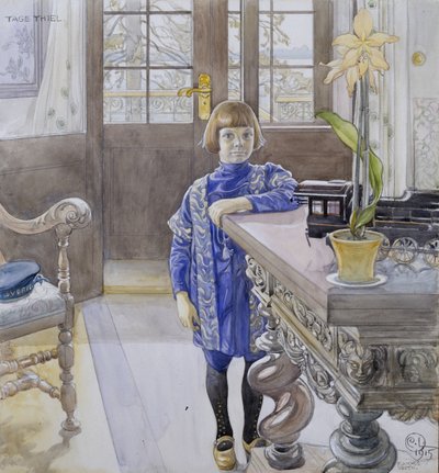 Tage Thielの肖像 作： Carl Larsson