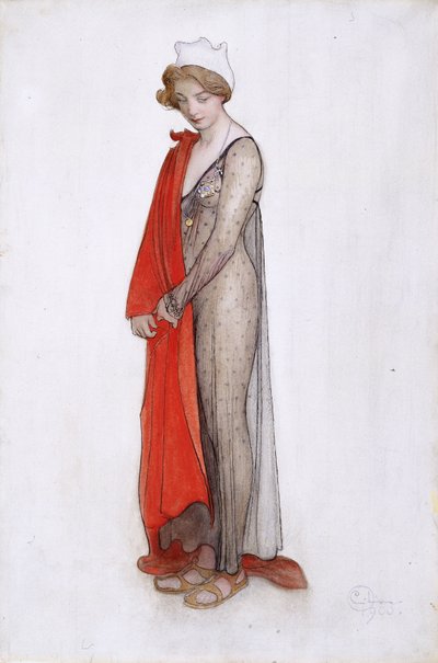 赤と黒 作： Carl Larsson