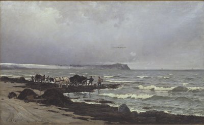 Hornbæk Strandでの海苔の積み込み 作： Carl Locher
