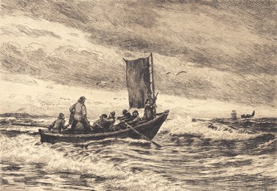 サーフィンの漁船 作： Carl Locher