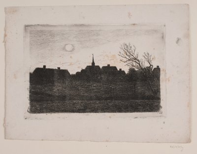 ホルンベック教会、夏の夜 作： Carl Locher