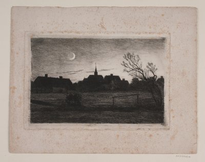 ホルンベック教会、夏の夜 作： Carl Locher