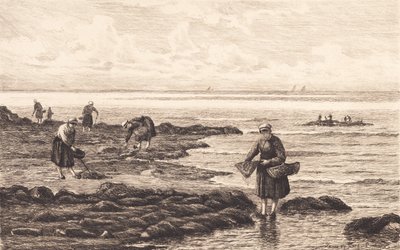 ブルターニュのエビ漁師 作： Carl Locher