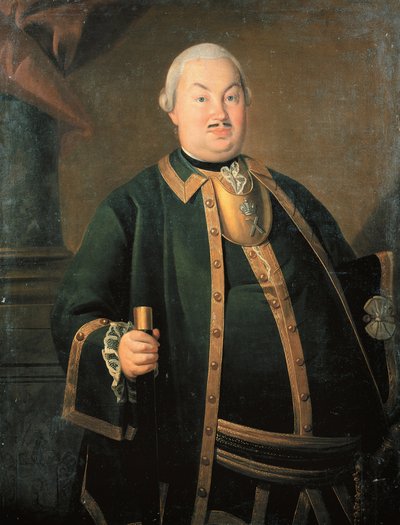 "Portrait du general Feodor Berchman" (フィヨドル・ベルヒマン将軍の肖像) Peinture de Carl-Ludwig Johann Christineck (1732/3-1792/4) 1762年 油彩・キャンバス State History Museum, Moscou 作： Carl Ludwig Christinek