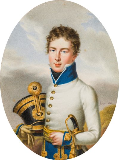 ハンガリー歩兵連隊少佐、ニコラス・フュルスト・エステルハージー少佐 作： Carl Ludwig Hummel de Bourdon