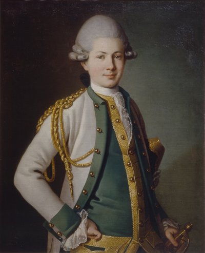 ニコライ・セミョノビッチ・モルドビノフ伯爵の肖像1754-1845、1771 作： Carl Ludwig Johann Christineck