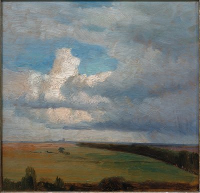 ミュンヘン近郊の風景 作： Carl Ludwig Seeger