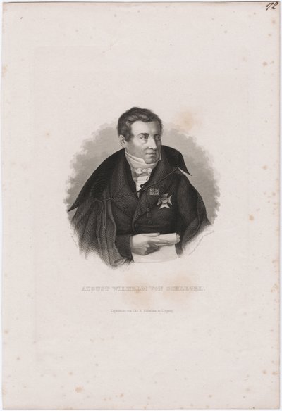 アウグストヴィルヘルムフォンシュレーゲル1767-1845 作： Carl Mayer