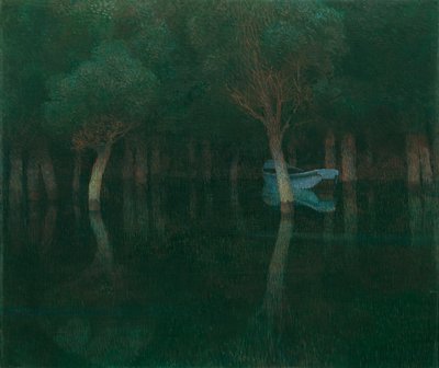 夕暮れ 作： Carl Moll