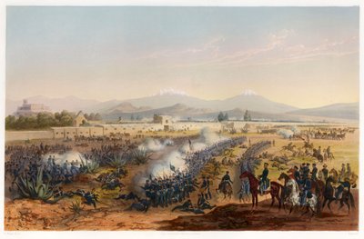 モリノ・デル・レイ - モリノへの攻撃、パブ。1851. 作： Carl Nebel