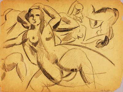 女性ヌードのグループ 作： Carl Newman