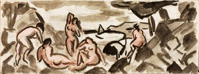 女性ヌードのグループ 作： カール・ニューマン