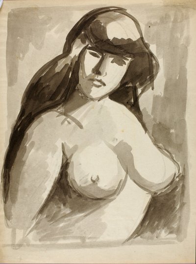 ヌード女性トルソ 作： Carl Newman