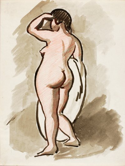 立ち姿の女性ヌード 作： Carl Newman