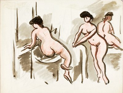 3人の女性ヌード 作： カール・ニューマン