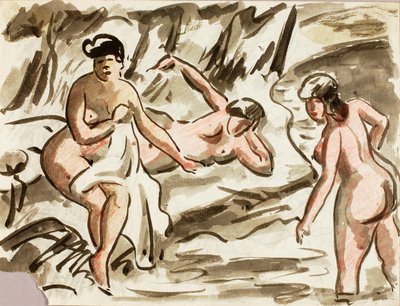 3人の女性ヌード 作： Carl Newman