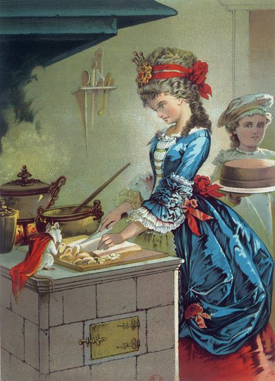 キッチンでは、ETAホフマン（1776-1822）1883年の「くるみ割り人形」のイラスト 作： Carl Offterdinger