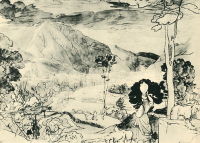 トレント、1815年、1943年からの眺め。 作： Carl Philipp Fohr
