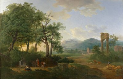 アルカディアの風景 作： Carl Philipp Schallhas