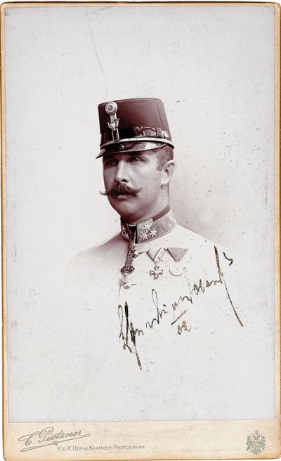 オーストリア大公フランツ・フェルディナント、1902年。 作： Carl Pietzner