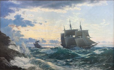 船は嵐の後の朝のように陸地をきれいにする 作： Carl Rasmussen