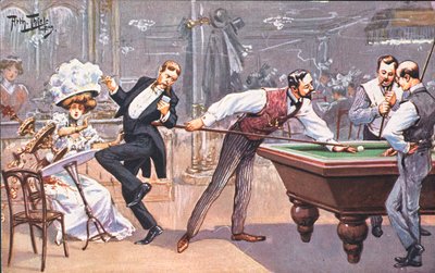 ビリヤードをする 作： Carl Robert Arthur Thiele