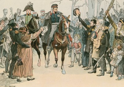 1813年3月にヴロツワフの市民に演説したプロイセン王フレデリックウィリアム3世（1770〜1840年） 作： Carl Rohling