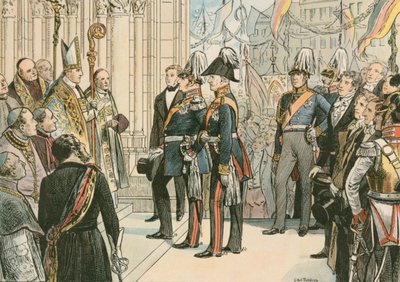フレデリックウィリアム4世、プロイセン王（1795-1861）、1848年にケルン大聖堂で 作： Carl Rohling