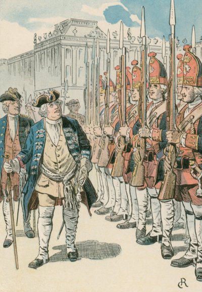 ランゲケルスとフリードリヒヴィルヘルム1世（1657〜1713年） 作： Carl Rohling