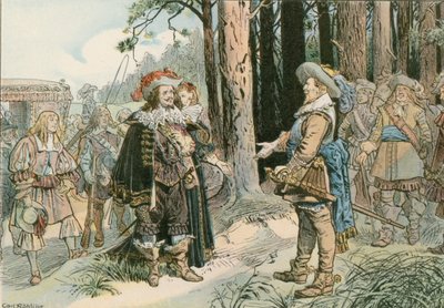 ジョージウィリアムは1631年にコペニックでスウェーデンのグスタフアドルフに会った 作： Carl Rohling