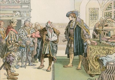 ヨアヒム1世のリンデンベルクの強盗男爵に対する1504年の判決 作： Carl Rohling