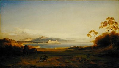 コルフの湾と港、1842年頃 作： Carl Rottmann