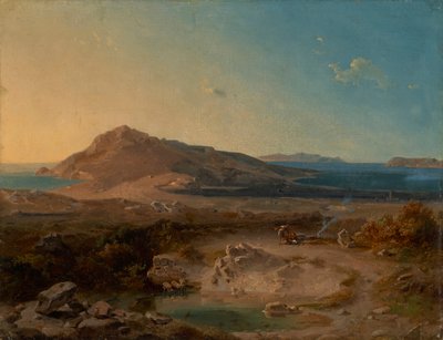日の出のデロス島 作： Carl Rottmann