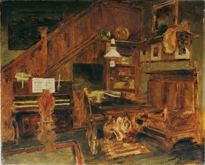ヴェネツィアのアーティストのスタジオ 作： Carl Schuch