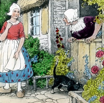 グリム童話集 母ハルダ画像は1910年頃のもの。カール・サイモン・アーカイブ 作： Carl Simon