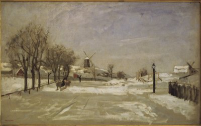 冬。エリクスバーグ、ストックホルム、c.1880のビュー 作： Carl Skånberg