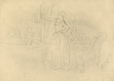 フェンスター、19世紀中期後半、1924年。 作： Carl Spitzweg